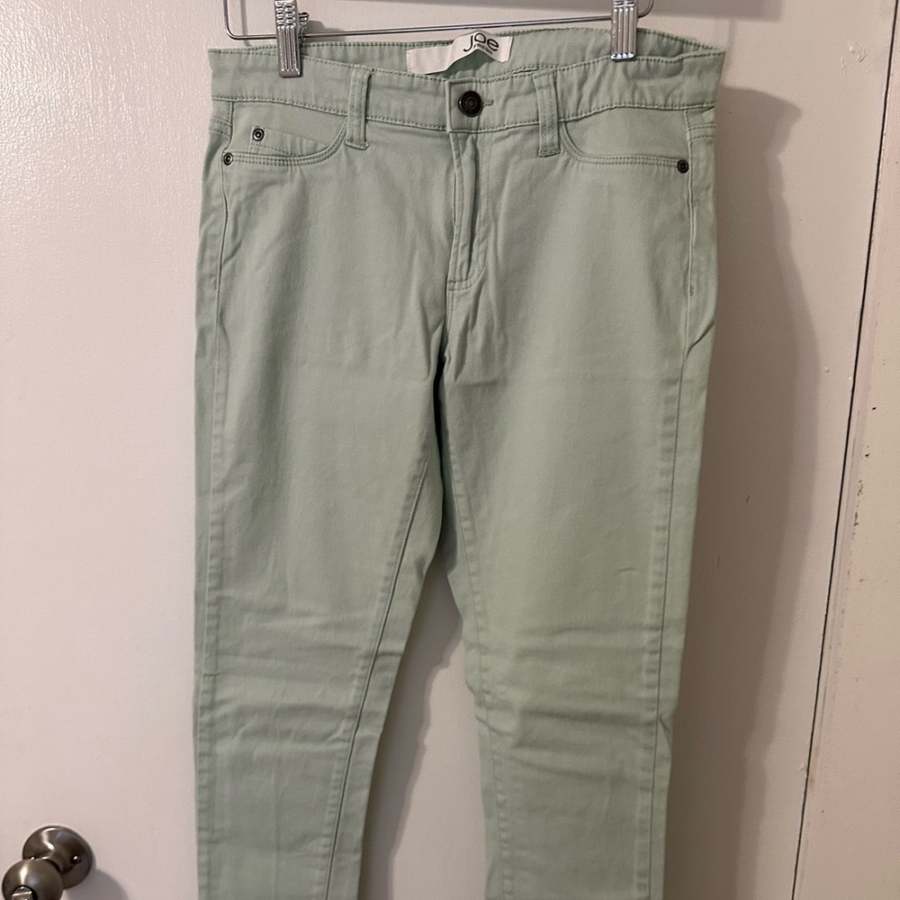 Sea foam green joe fresh jeans